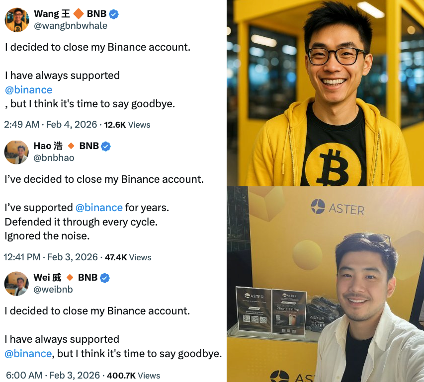 Binance FUD X Accounts
