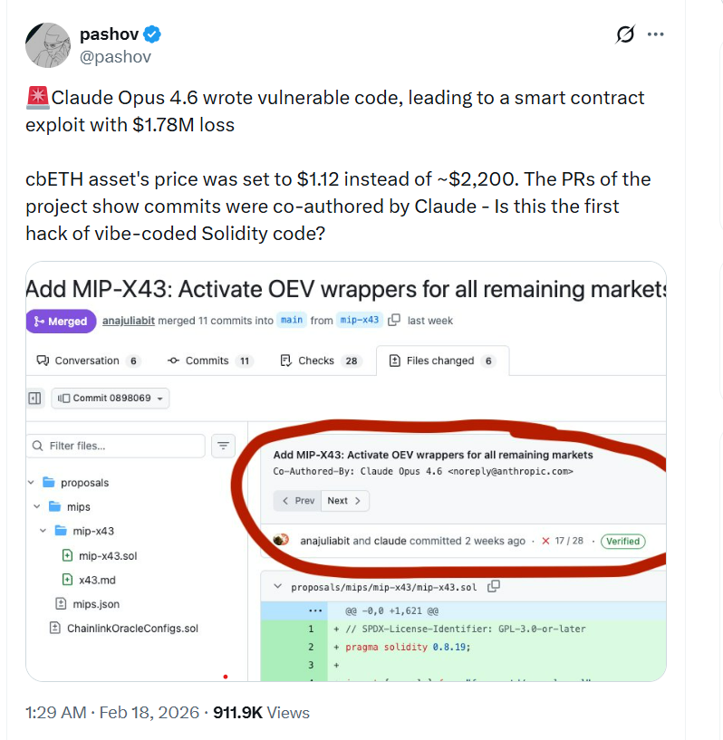 Moonwell vulnerable code