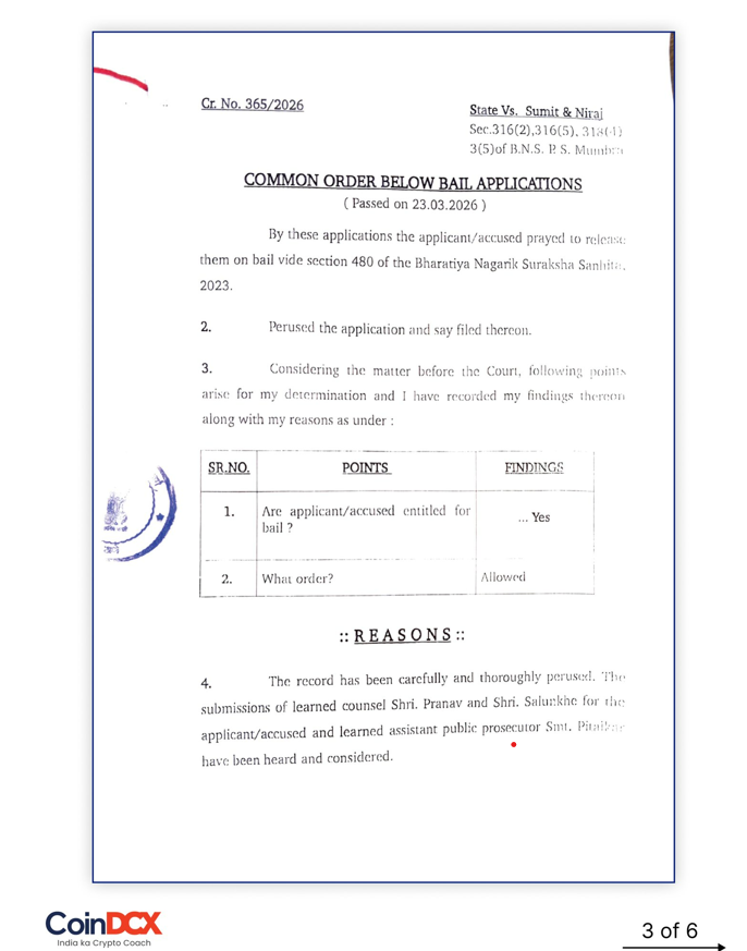 CoinDCX mahkeme kararı, phishing dolandırıcılık, Hindistan kripto scam